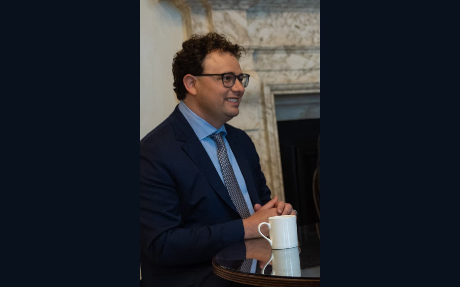 Anthropic CEO Dario Amodei at a meeting at 10 Downing Street in London in May 2023.